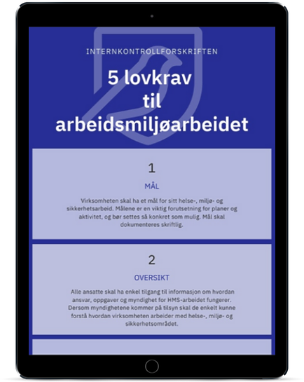 Lovkrav til et hms system